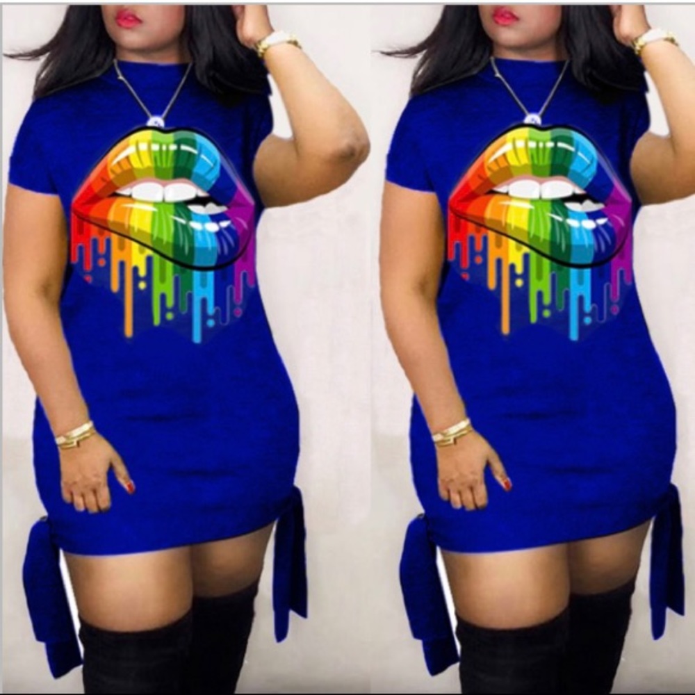 Plush size t-shirt dress
